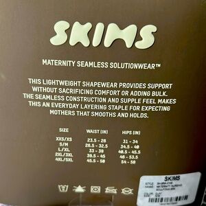 Skims Maternity seamless solution wear